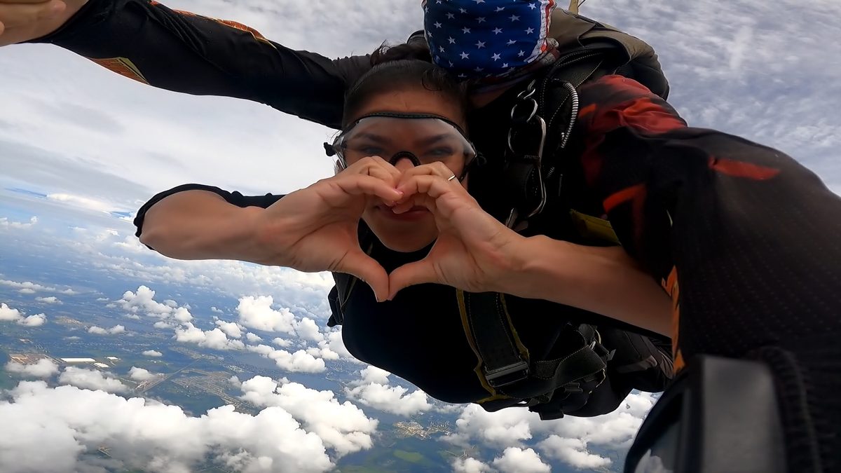 Ivonne skydiving — living boldly and with purpose